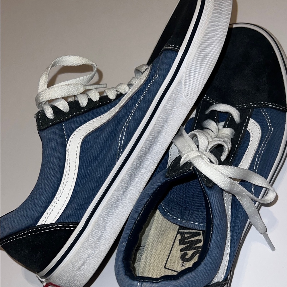 Mens Navy and Black Sneakers - Picture 7 of 9